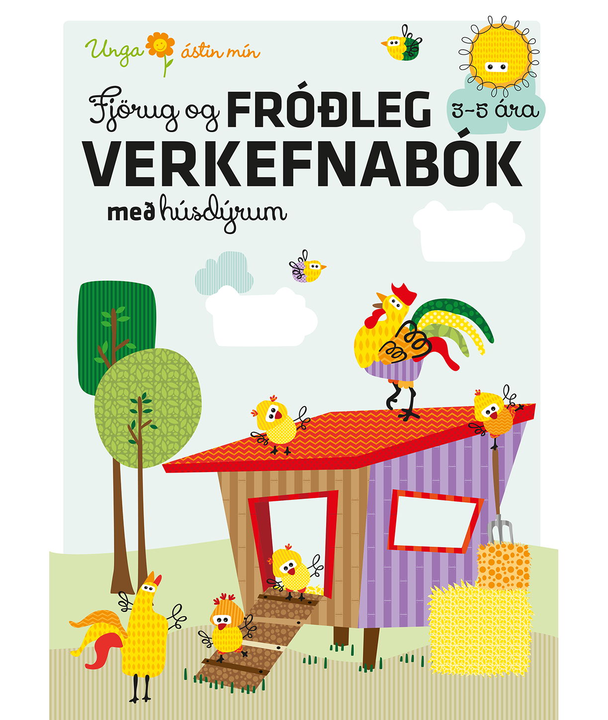 Fjörug og fróðleg verkefnabók með húsdýrum