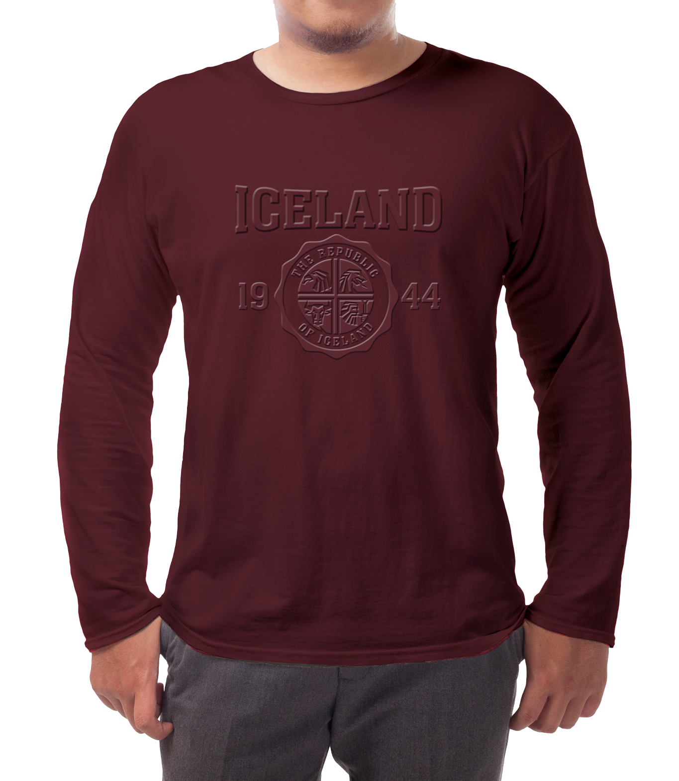 Burgundy bolur langerma XL