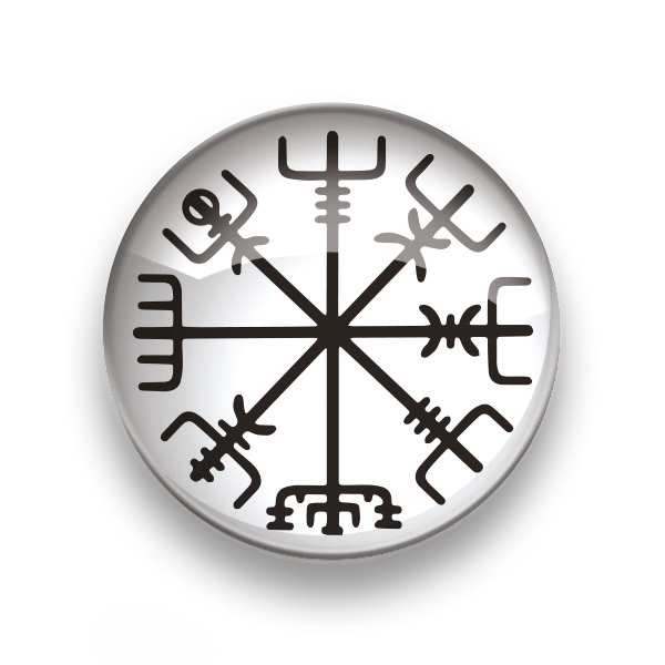 Glersegull Vegvísir hringlóttur 5*5