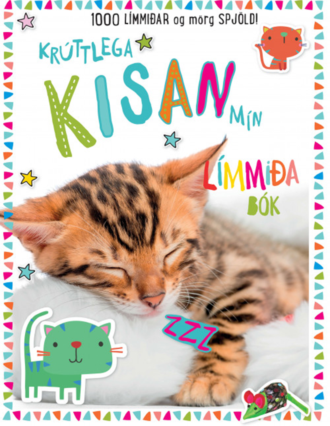 Krúttlega kisan mín - límmiðabók