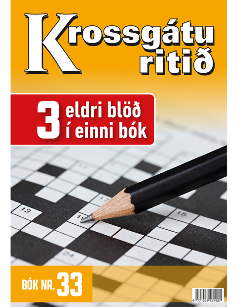 Krossgáturitið 3 eldri blöð í einni bók