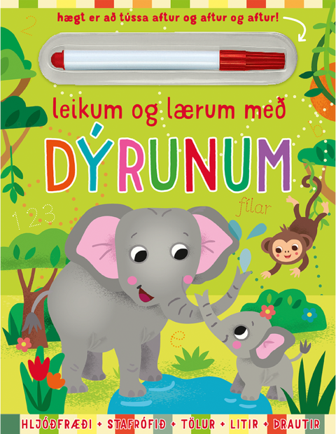 Leikum og lærum með dýrunum - Verkefnabók