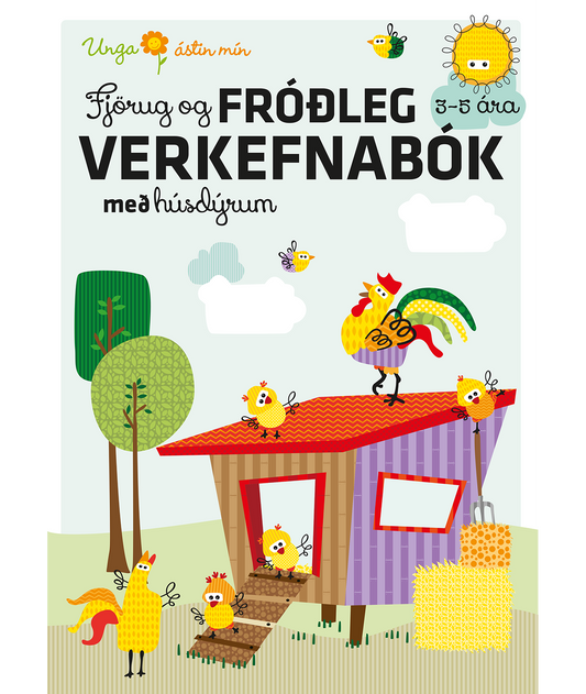 Fjörug og fróðleg verkefnabók með húsdýrum