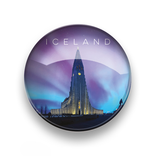 Glersegull Hallgrímskirkja hringlóttur 5*5