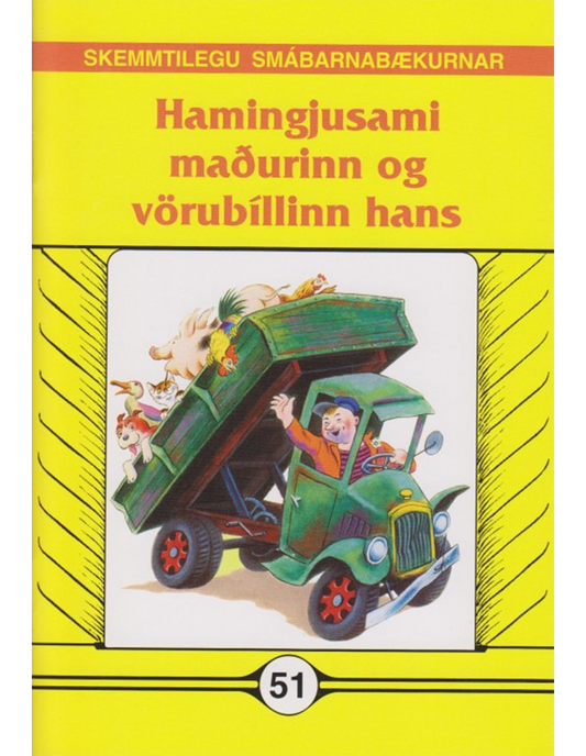 Hamingjusami maðurinn og vörubíllinn hans - Skemmtilegu smábarnabækurnar