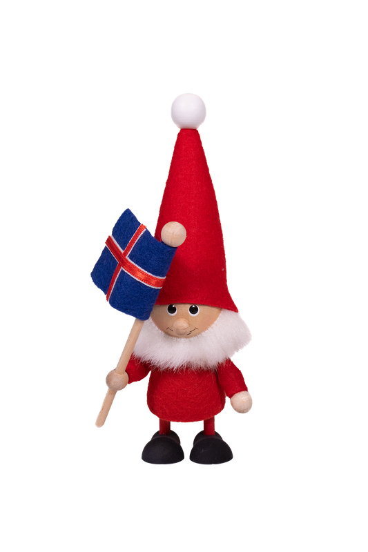 Jólakarl með ísl. Fánanum
