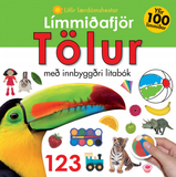 Límmiðafjör: Tölur með litabók