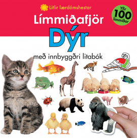 Límmiðafjör: Dýr með litabók